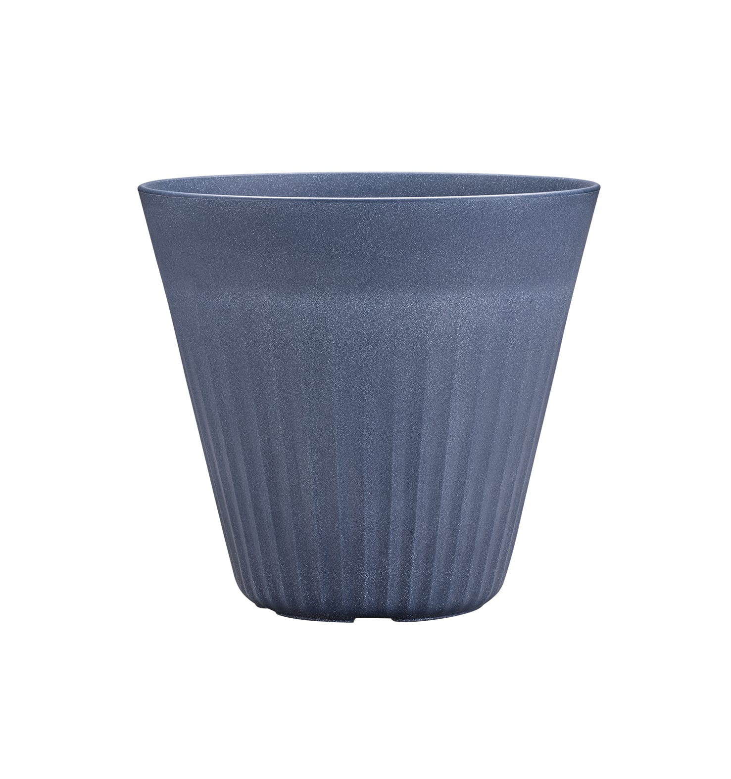 Fold planter in indigo blue