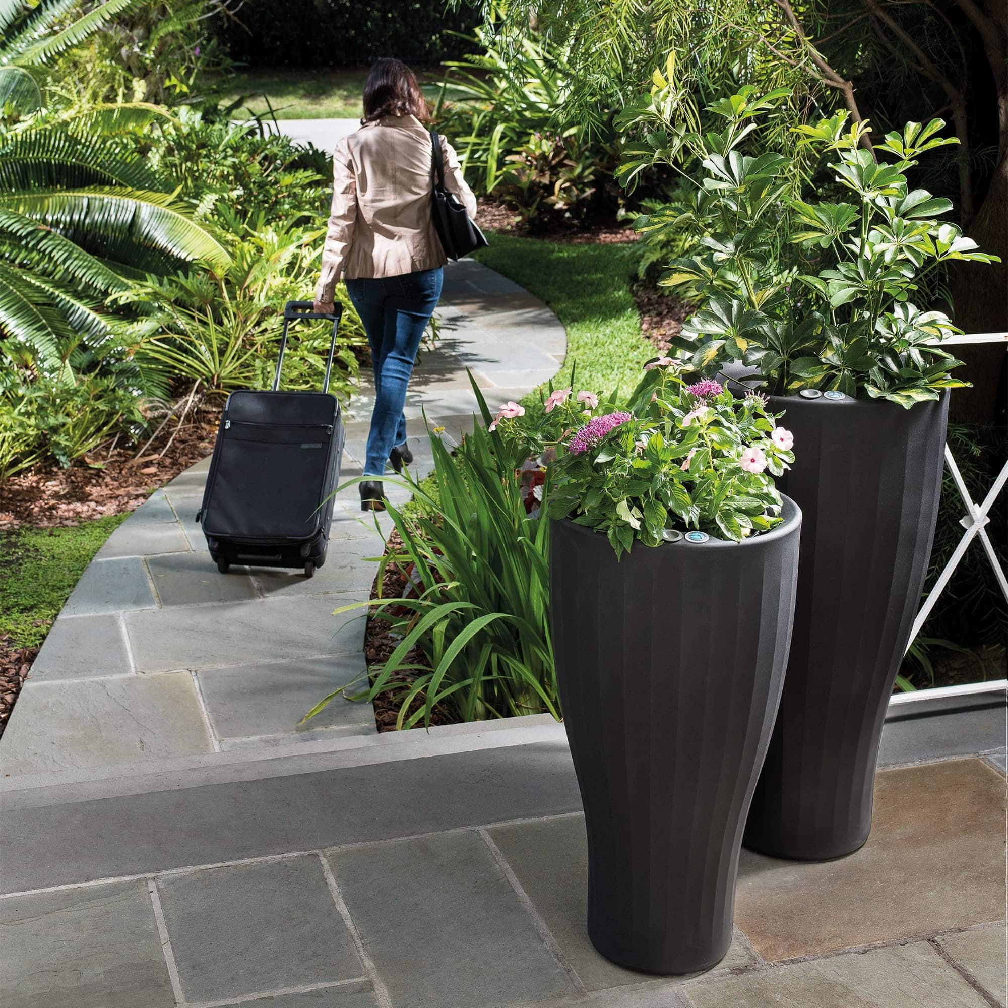 Brown Tall Trudop Planter